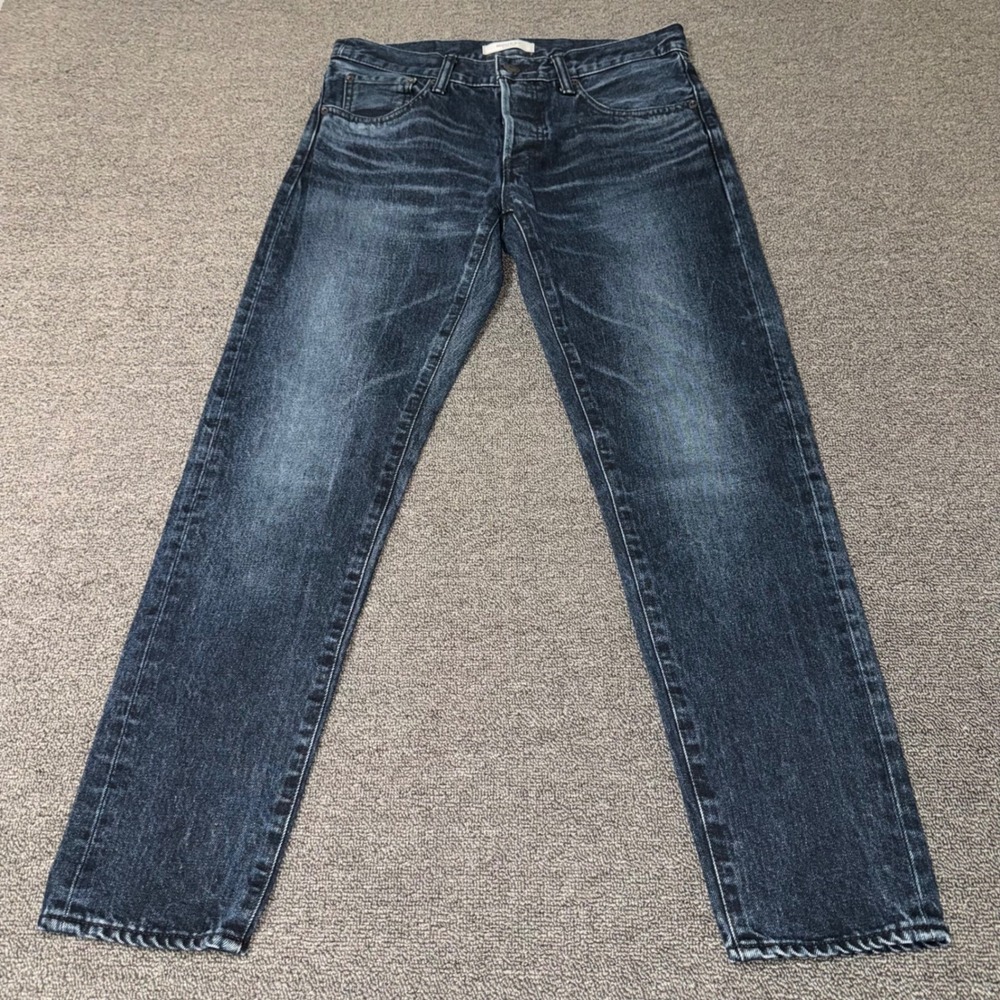 Moussy Vintage Straight Leg Jeans Dark Wash Size 27 Made in Japan Streetwear